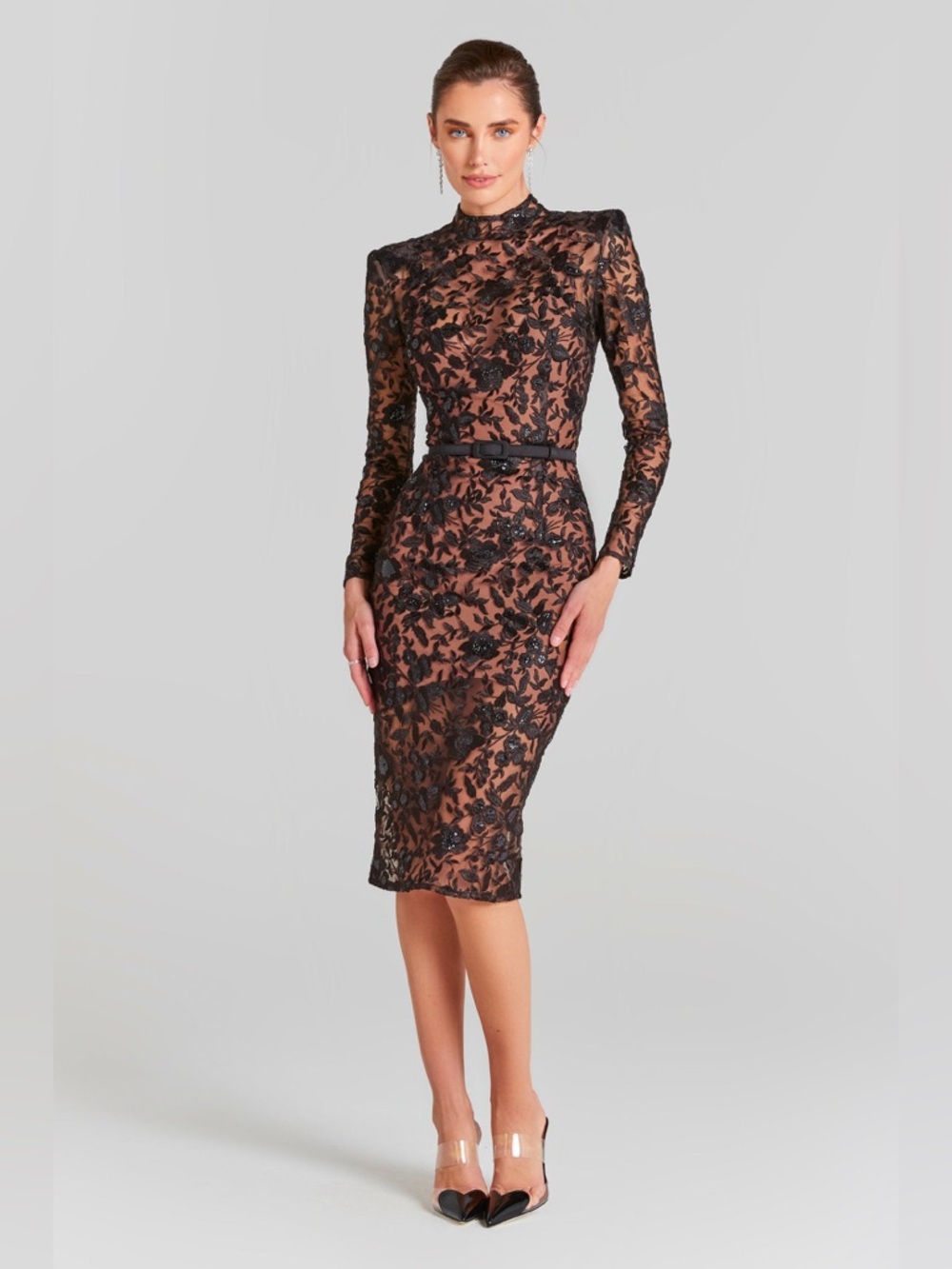 NADINE MERABI Naomi Black Dress XS